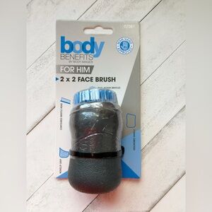 Body Benefits For Him  Face Brush 2" x 2" XL Moderate Exfoliation by Body Image